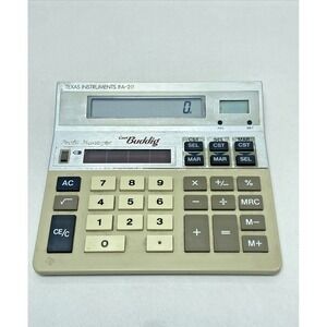 Texas Instruments BA-20 Vintage Carl Buddig Calculator Profit Manager Solar